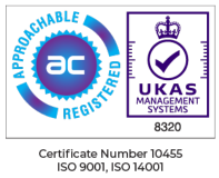 An ISO certificate to illustrate GB Electronics has been awarded ISO 9001 and ISO 14001.